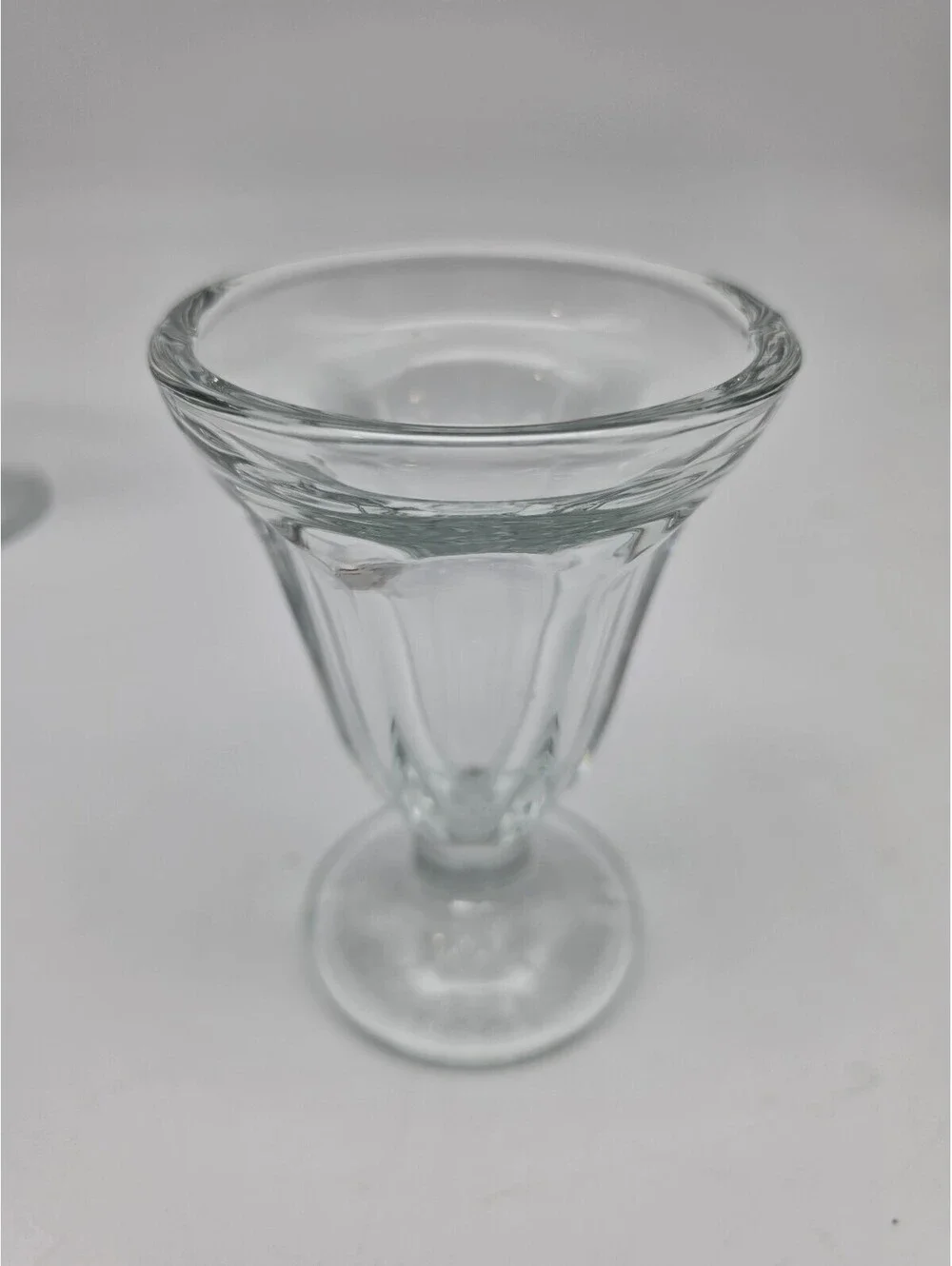 Set of 2 Clear Glass Dessert Cups